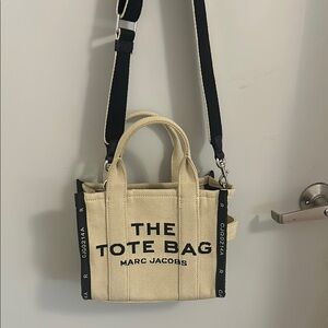 Marc Jacobs Cream and Black Tote Bag